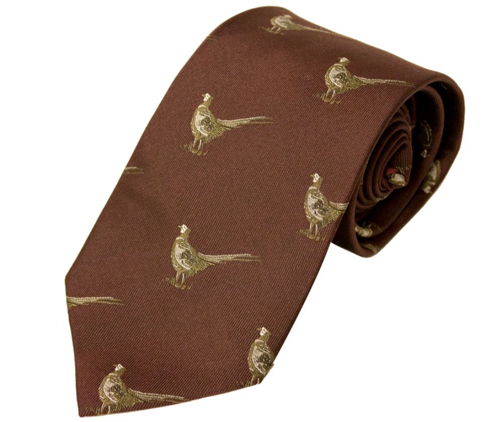 Bisley Burgundy Pheasant Tie