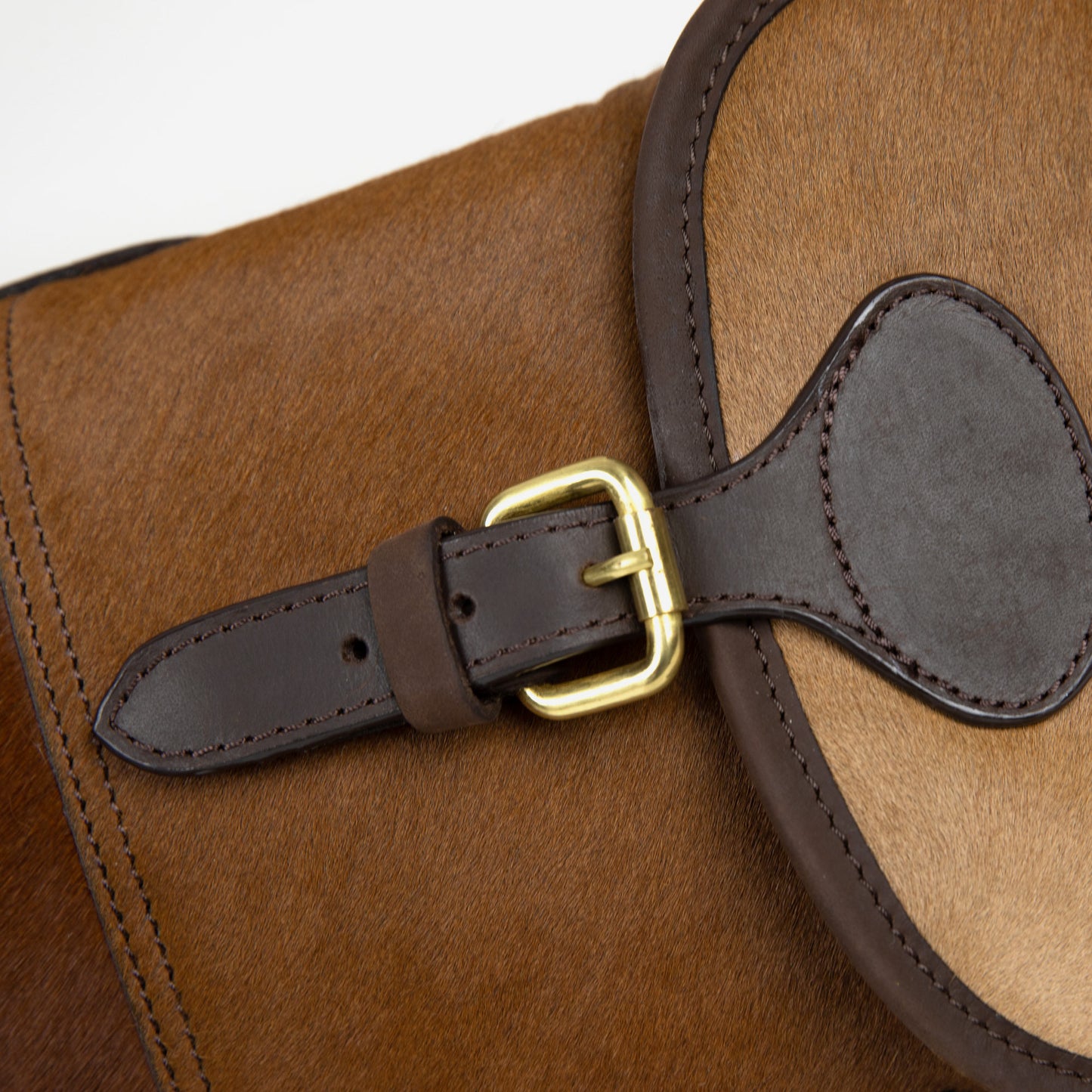 Teales Cow Hide and Leather Gun Slip up to 30″ – Buckle & Flap