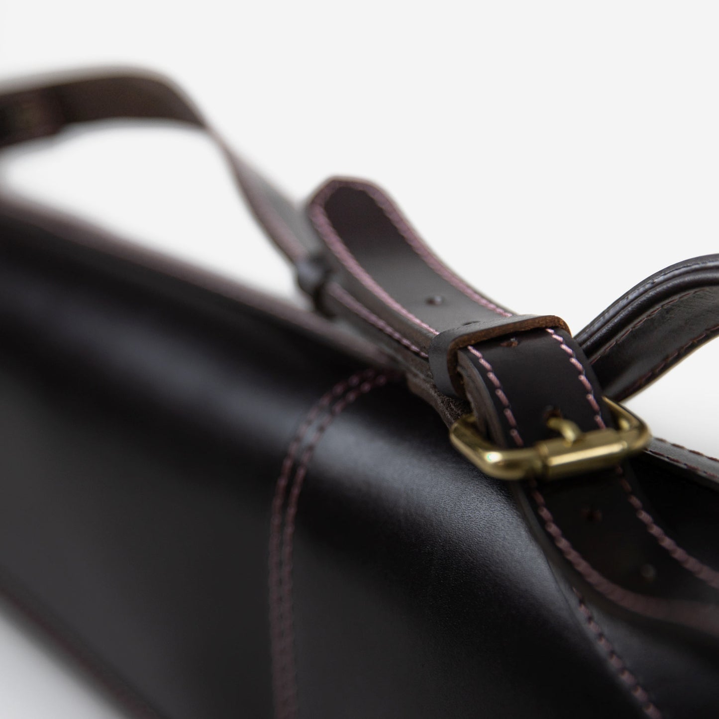 Teales Premier Leather Gun Slip up to 30” – Buckle & Flap – Dark Brown