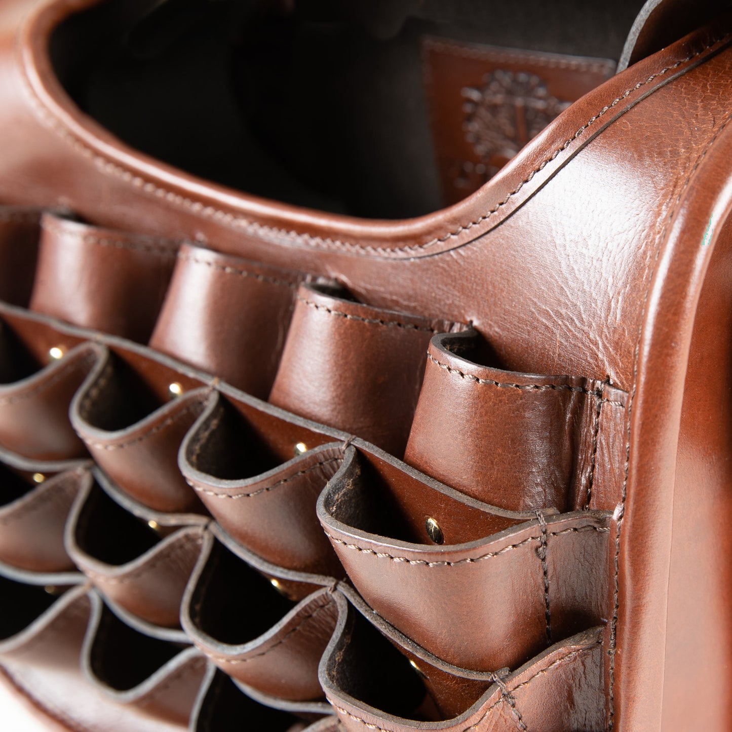 Teales Premier Leather Loader Bag – Harness Brown – 200 Shells