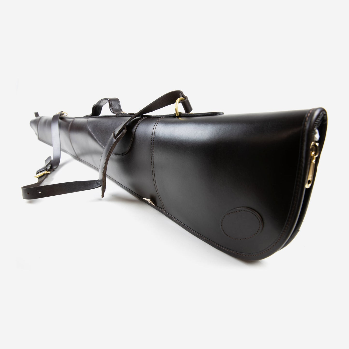 Teales Premier Leather Gun Slip up to 30″ – Zip around – Dark Brown