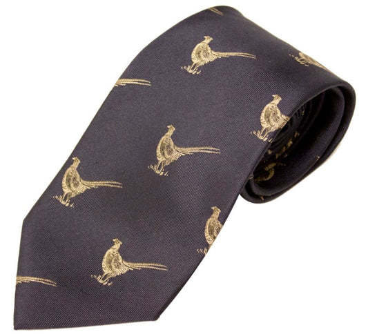 Bisley Navy Pheasant Tie