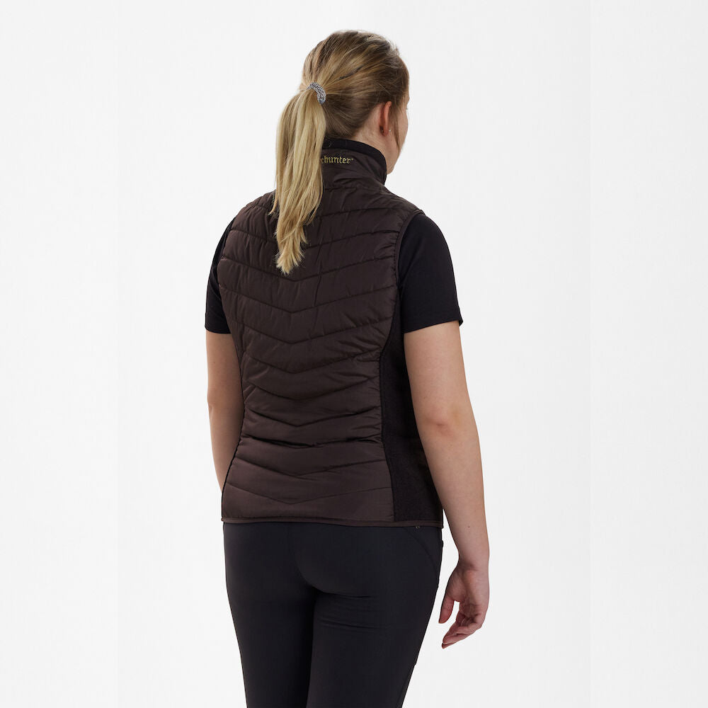 Deerhunter Lady Caroline Padded Waistcoat - Dark Prune