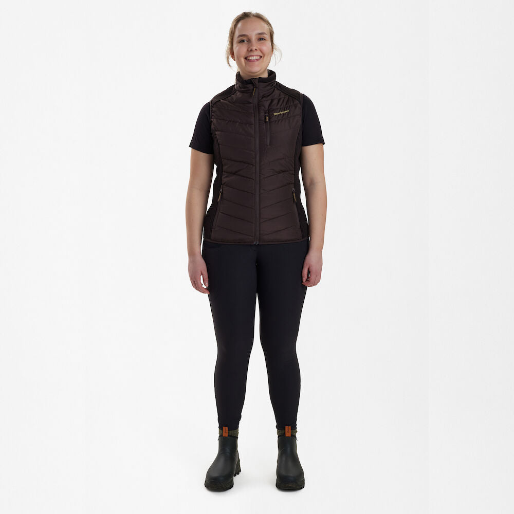 Deerhunter Lady Caroline Padded Waistcoat - Dark Prune