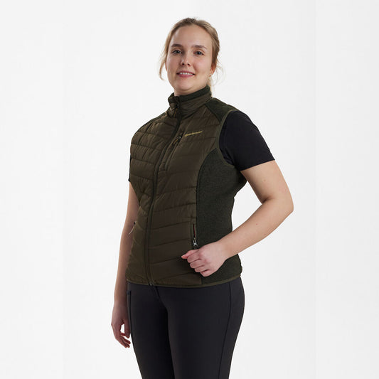 Deerhunter Lady Caroline Padded Waistcoat - Timber