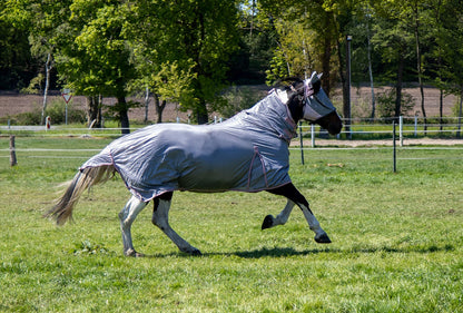 Grey Fly Rug with Neck