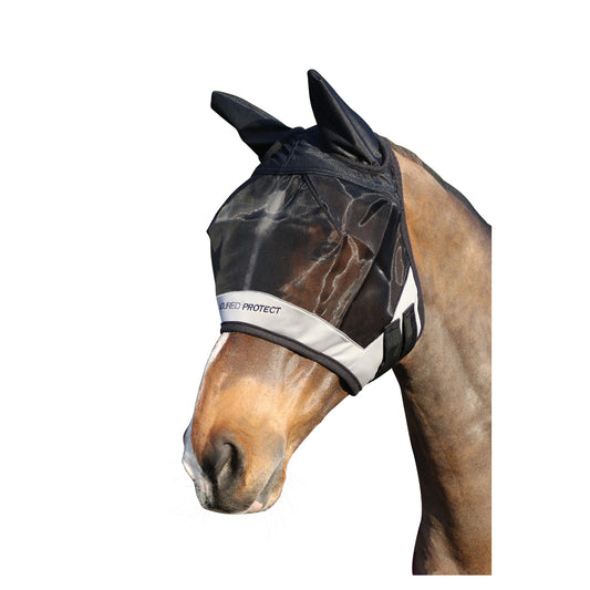 Hy Equestrian Armoured Protect Half Mask with Ears